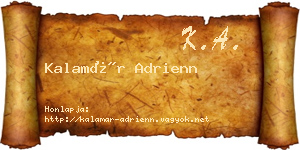 Kalamár Adrienn névjegykártya